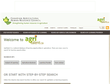 Tablet Screenshot of agritalent.ca